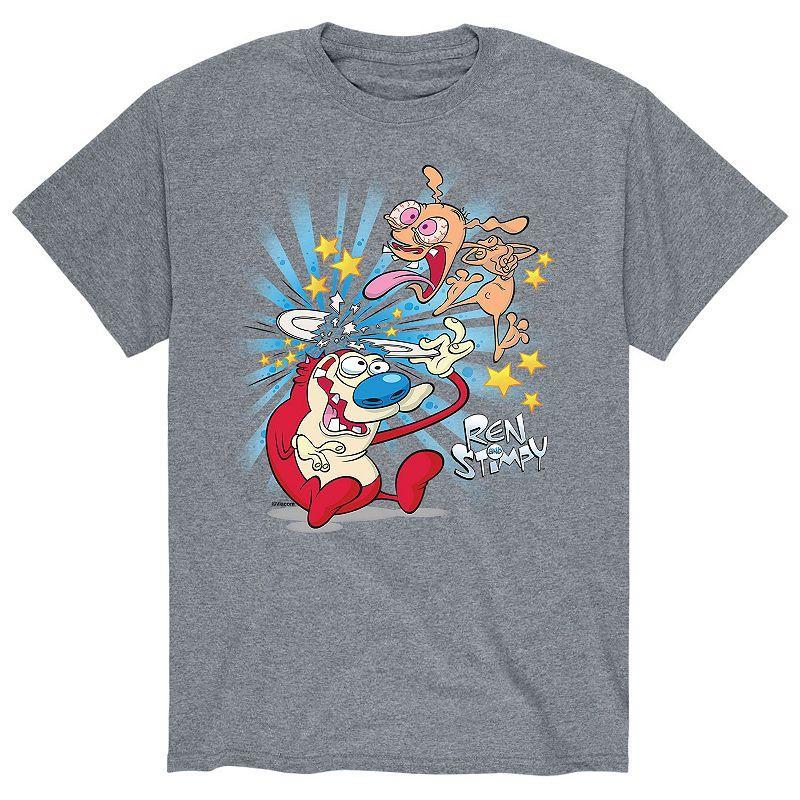 Mens Ren & Stimpy Ren Smash Plate Tee Product Image