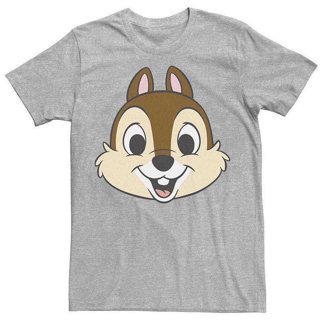 Disneys Chip And Dale Chip With Transparent Cheeks Mens Tee Athletic Grey Product Image