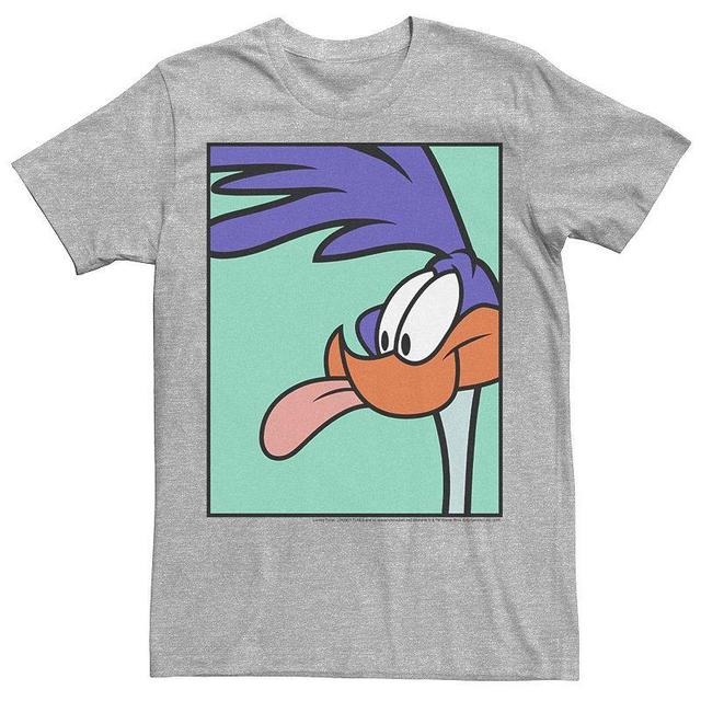 Mens Looney Tunes Road Runner Portrait Tee Athletic Grey Product Image