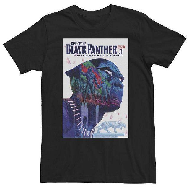 Big & Tall Marvel The Panther Rises Double Exposure Comic Tee, Mens Product Image