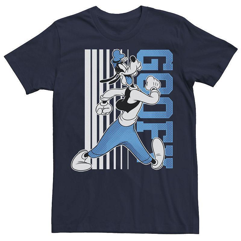 Disneys Mickey And Friends Goofy Barcode Mens Tee Blue Product Image