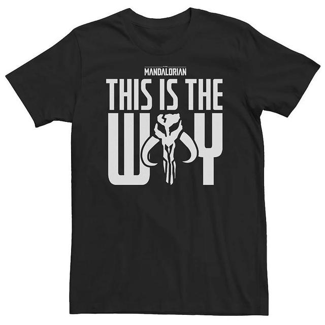 Big & Tall Star Wars The Mandalorian This Is The Way Mythosaur Block Tee, Mens Product Image