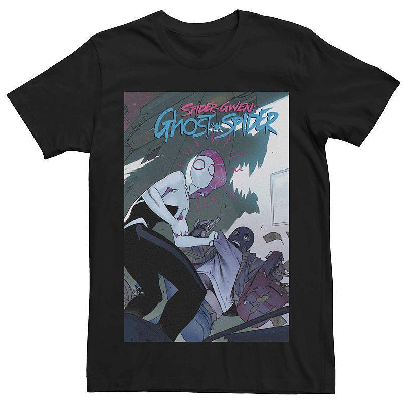 Mens Marvels Spider-Gwen Ghost Spider #6 Comic Cover Tee Black Product Image