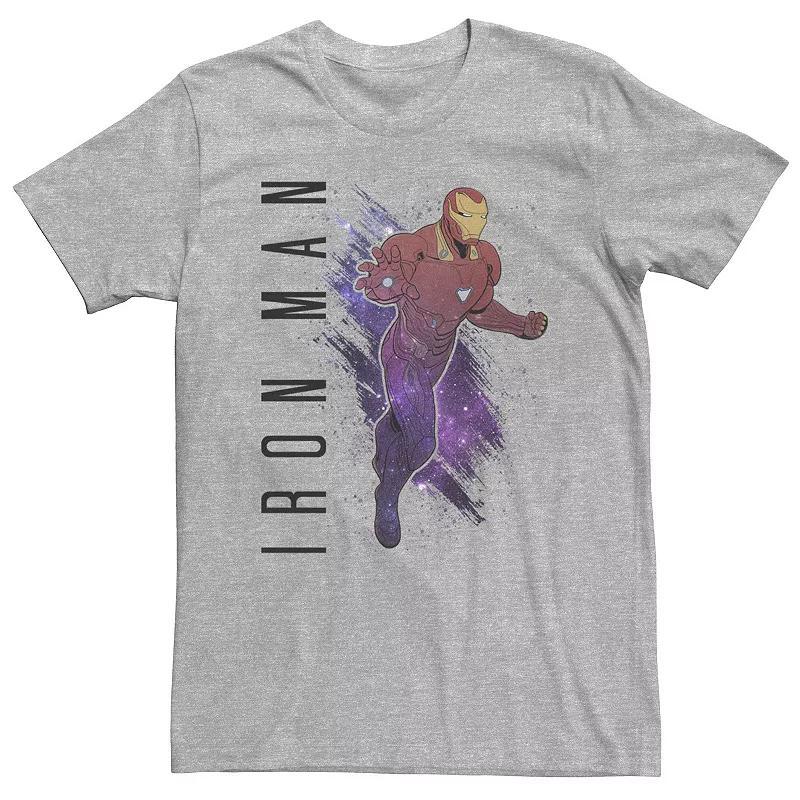 Big & Tall Marvel Avengers Endgame Iron Man Galaxy Painted Tee, Mens Product Image