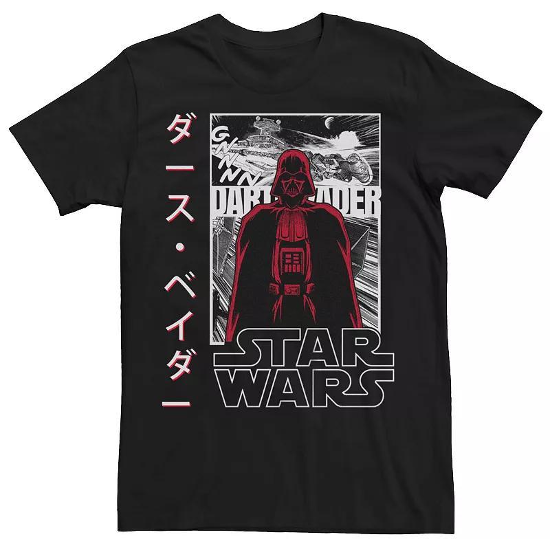 Big & Tall Star Wars Darth Vader Infographic Kanji Tee, Mens Product Image