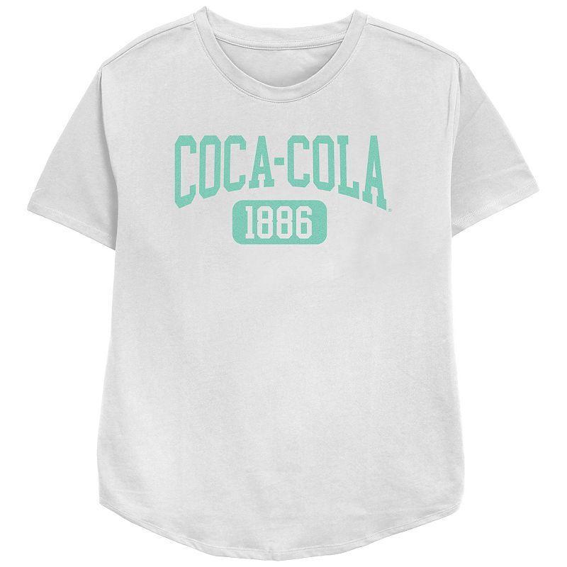 Womens Coca-Cola 1886 Collegiate Relaxed Fit Graphic Tee, Girls Product Image