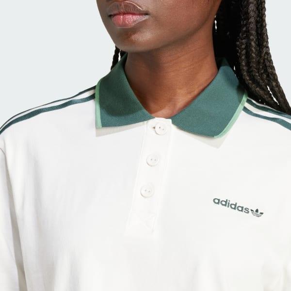 Loose Crop Polo Shirt Product Image