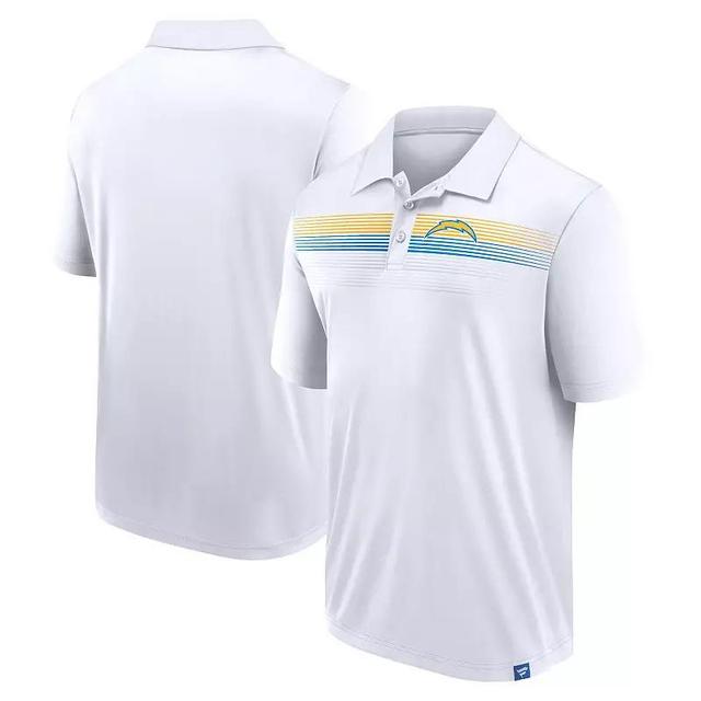 Mens Fanatics Branded White Los Angeles Chargers Big & Tall Sublimated Polo Product Image