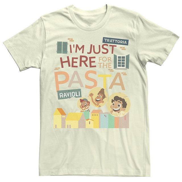 Mens Disney / Pixar Luca Im Just Here For The Pasta Tee Natural Product Image