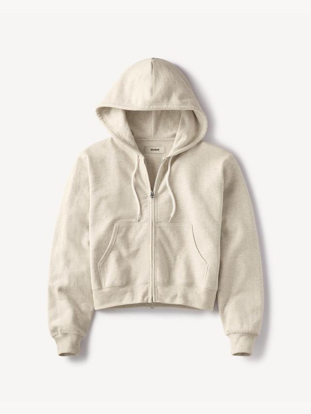 Heather Oat Vintage Interloop Full-Zip Hoodie Product Image