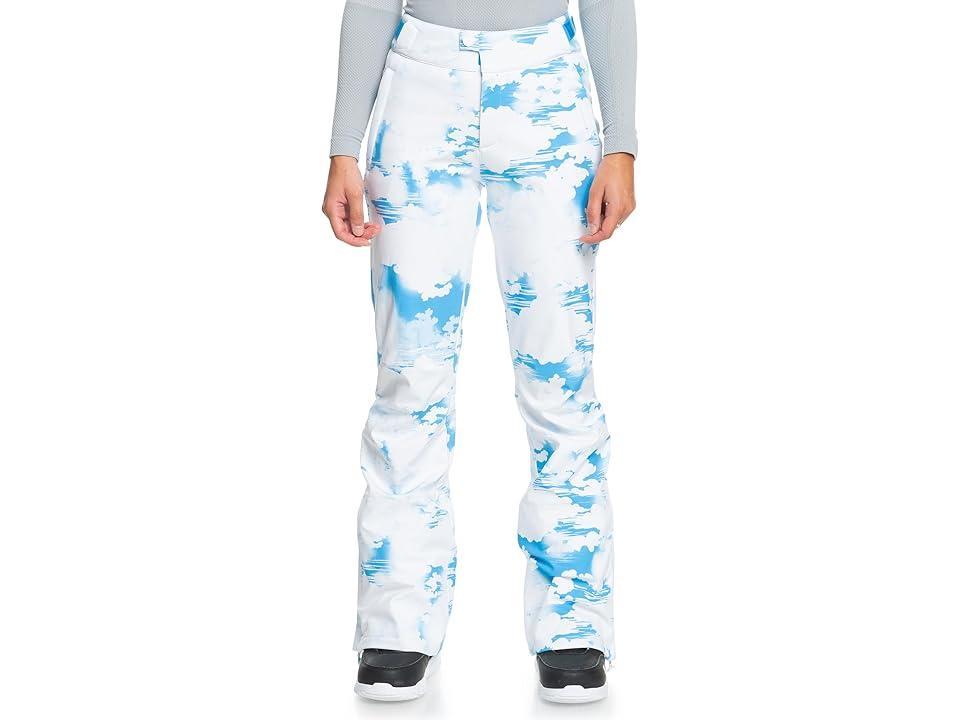 Roxy Chloe Kim Snow Pants (Azure Clouds) Women's Outerwear Product Image