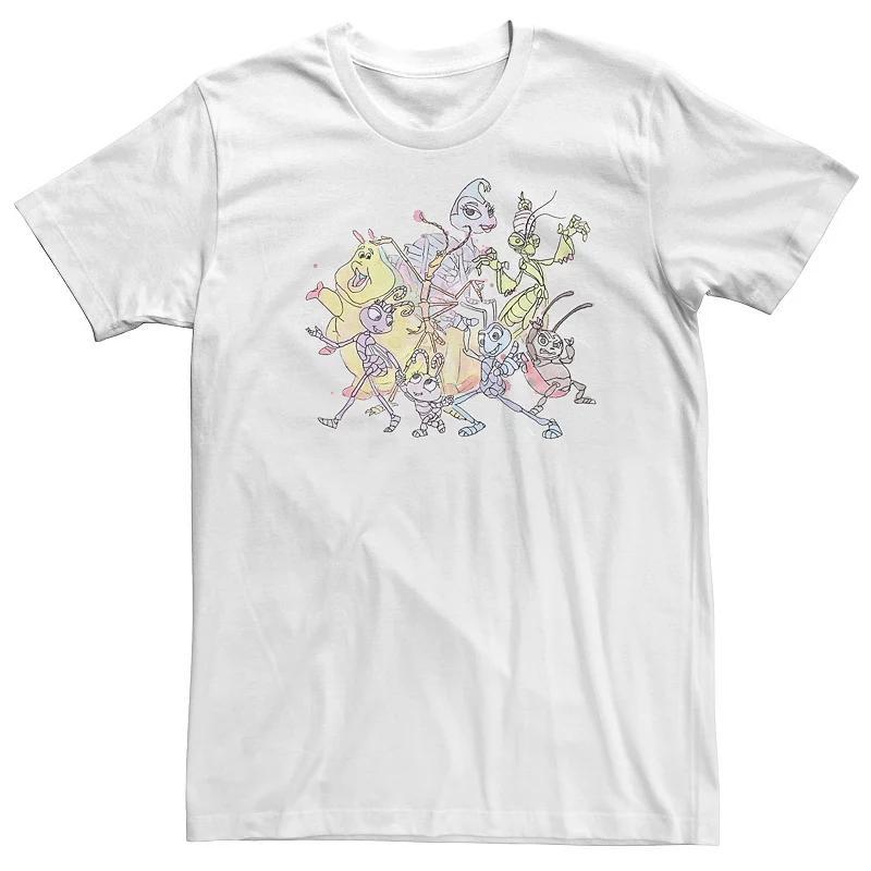 Disney / Pixar A Bugs Life Big & Tall Watercolor Bugs Graphic Tee, Mens Product Image