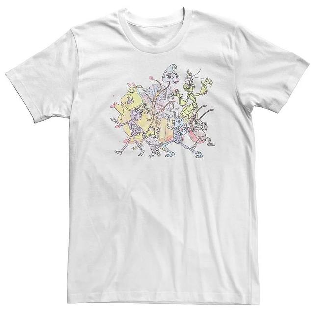 Disney / Pixar A Bugs Life Big & Tall Watercolor Bugs Graphic Tee, Mens Product Image