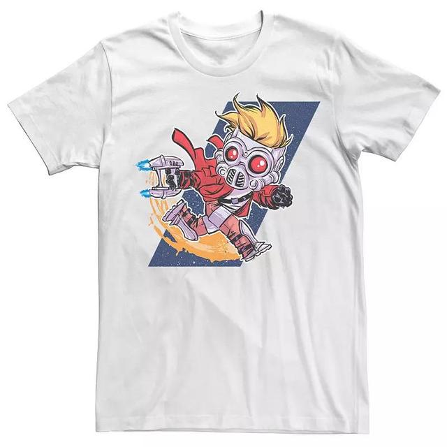 Mens Marvel Guardians Of The Galaxy Kawaii Star Lord Graphic Tee Product Image