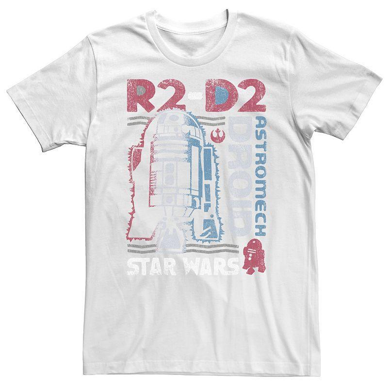 Mens Star Wars Distressed Vintage Astromech Droid R2-D2 Graphic Tee Product Image