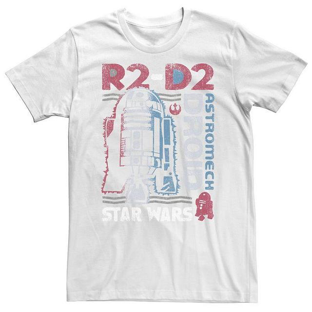 Mens Star Wars Distressed Vintage Astromech Droid R2-D2 Graphic Tee Product Image