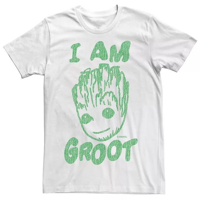 Mens Marvel Guardian Of The Galaxy Rough Groot I Am Groot Logo Tee Product Image