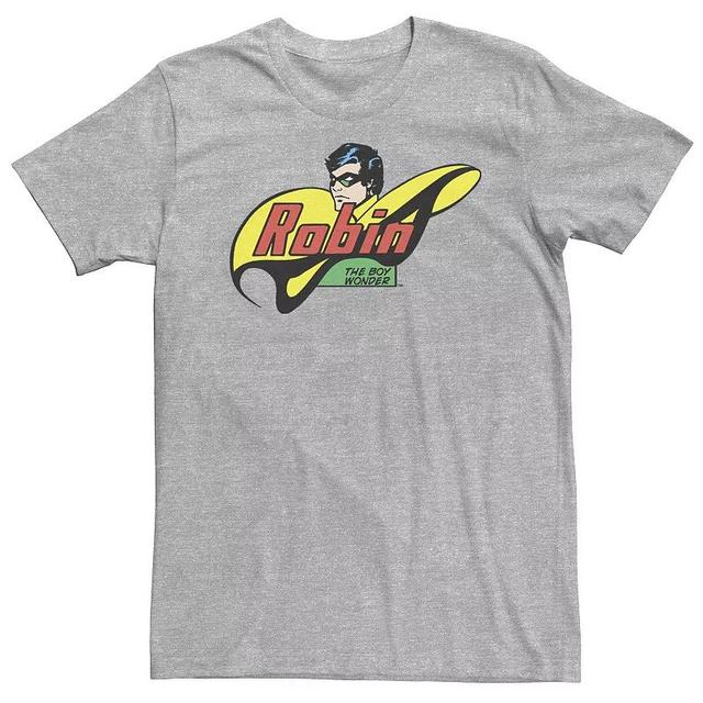 Big & Tall DC Comics Robin The Boy Wonder Comic Tee, Mens Athletic Grey Product Image