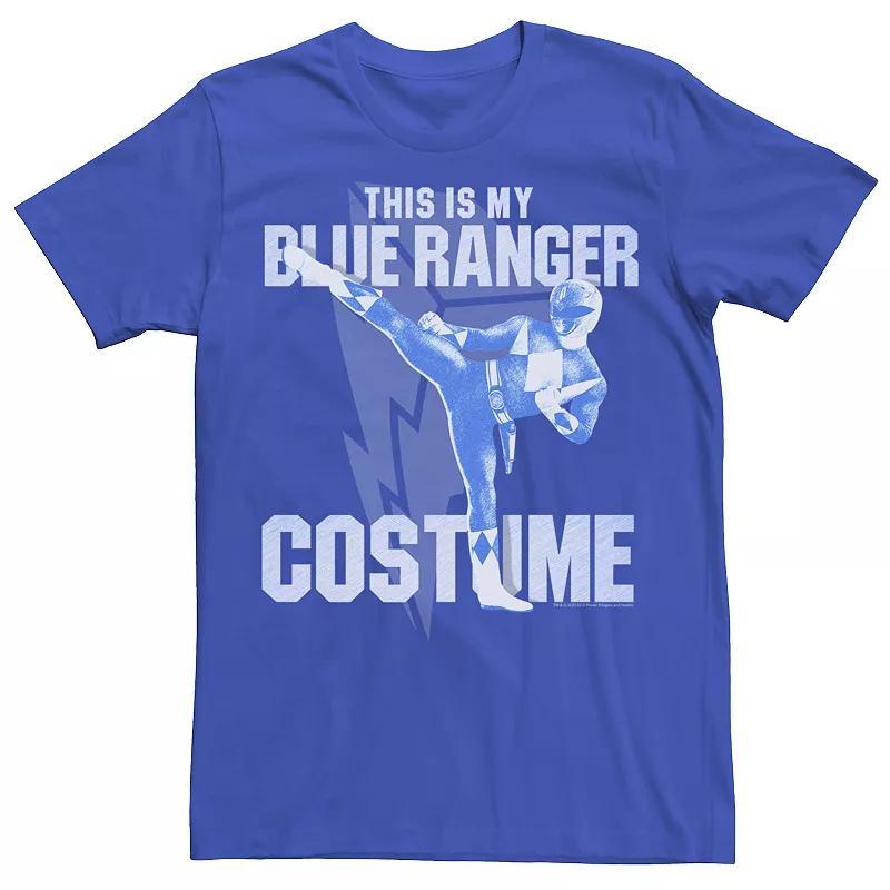 Mens Power Rangers Blue Ranger Halloween Costume Tee Product Image