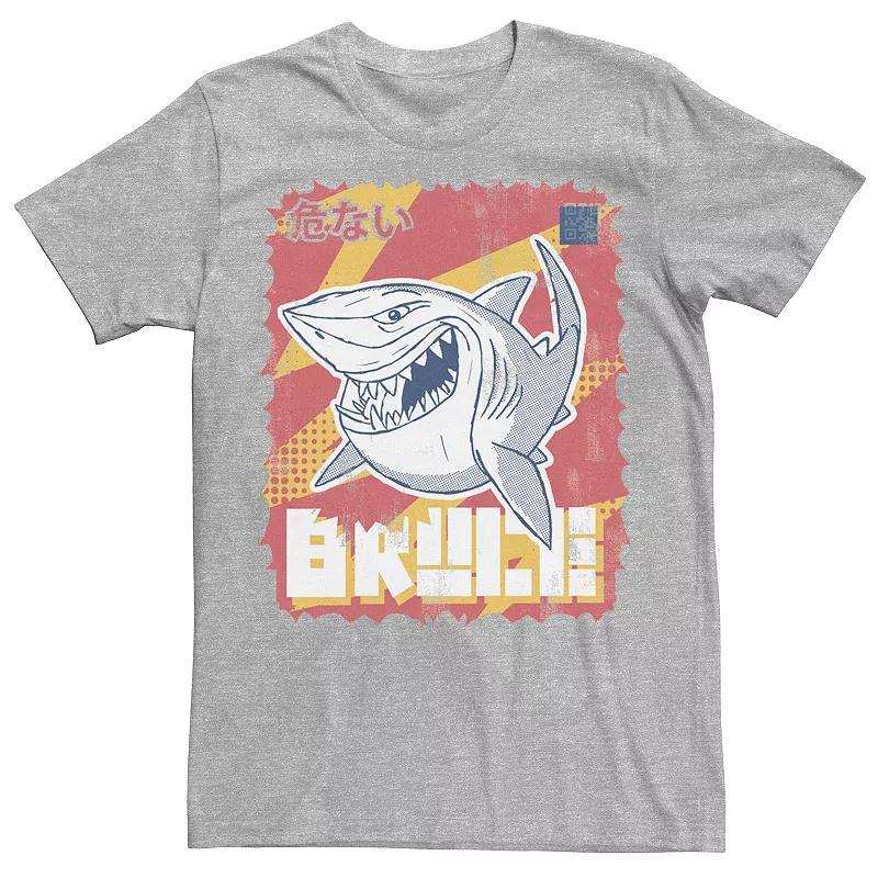 Disney / Pixars Finding Nemo Bruce Mens Kanji Poster Tee Athletic Grey Product Image