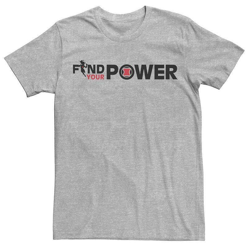 Mens Marvel Black Widow Find Your Power Text Tee Product Image