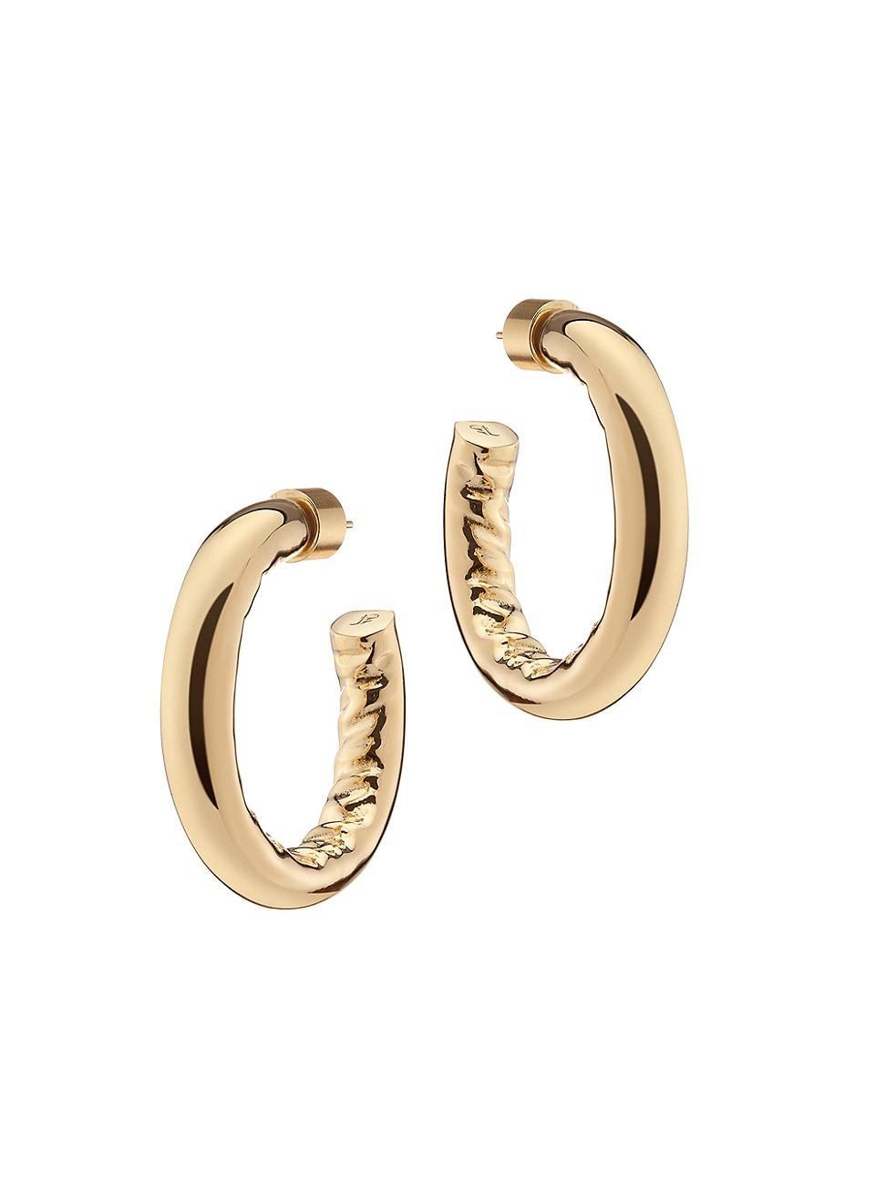 Womens Jennifer 10K-Gold-Plated Mini Hoop Earrings Product Image