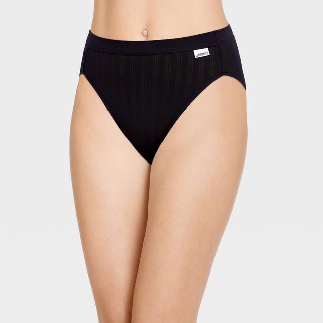 Jockey Generation Womens Breathe Pointelle Hi-Cut Briefs - Black L Product Image