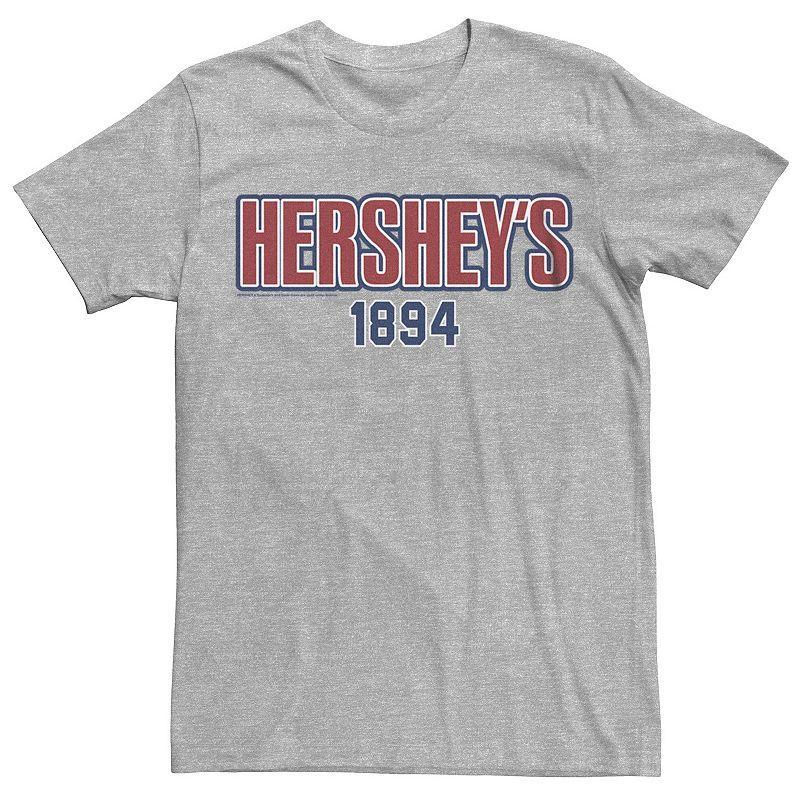 Mens Hersheys 1894 Plaid Graphic Tee Athletic Grey Product Image