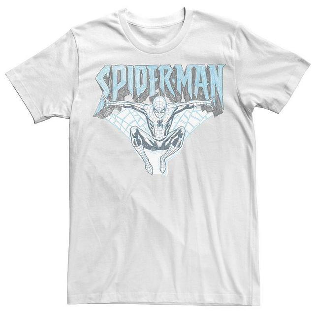 Mens Marvel Pencil Webs Graphic Tee Product Image