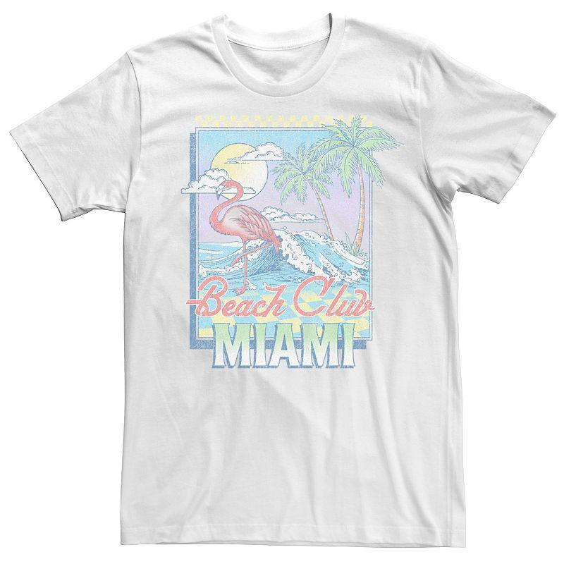 Mens Flamingo Beach Club Miami Stamp Tee Product Image