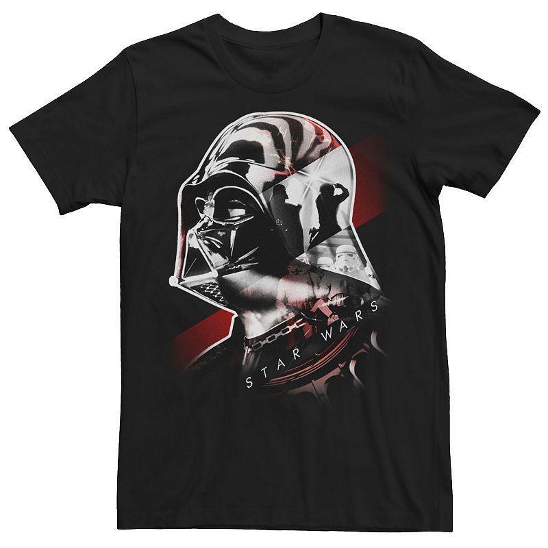 Mens Star Wars Darth Vader Helmet Collage Portrait Graphic Tee Product Image