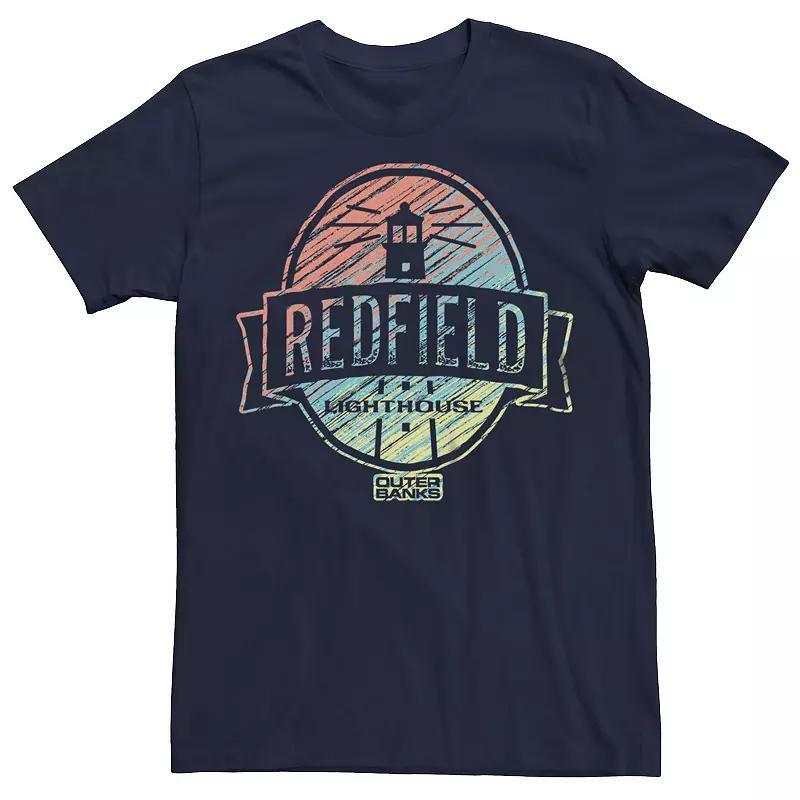 Mens Outer Banks Redfield Lighthouse Badge Graphic Tee Blue Product Image