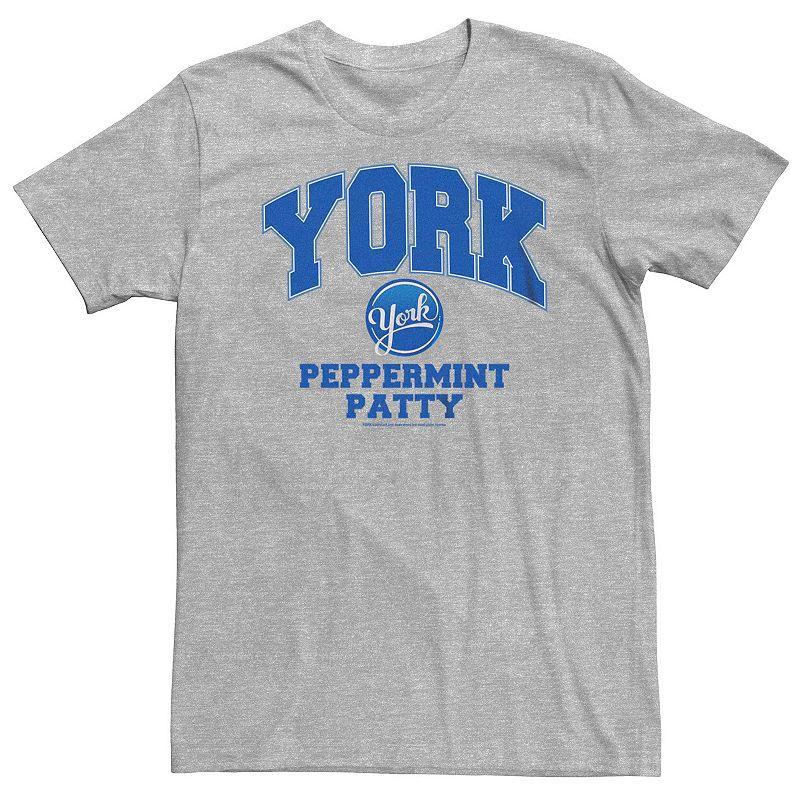 Big & Tall York Peppermint Patty Logo Tee, Mens Athletic Grey Product Image