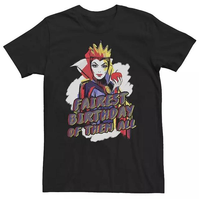 Big & Tall Disney Villains Evil Queen Fairest Birthday Of Them All Tee, Mens Product Image