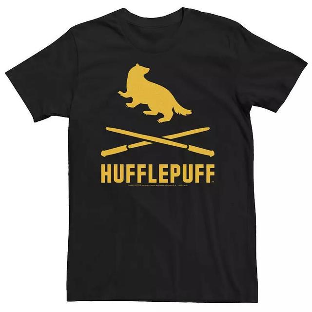 Mens Harry Potter Hufflepuff Crossed Wands Logo Tee Product Image