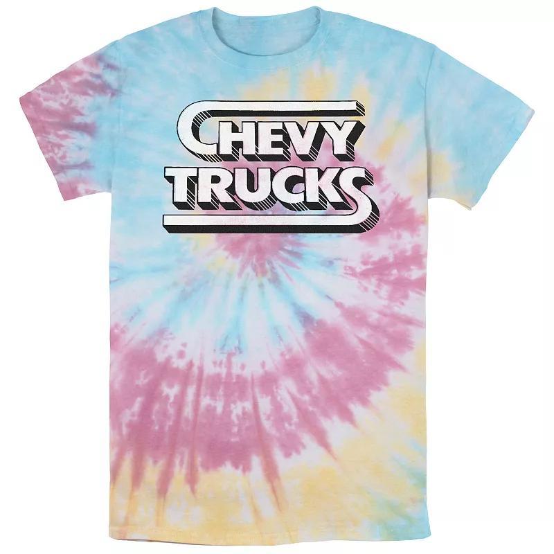 Mens Chevy Trucks Logo Tie Dye Graphic Tee Product Image