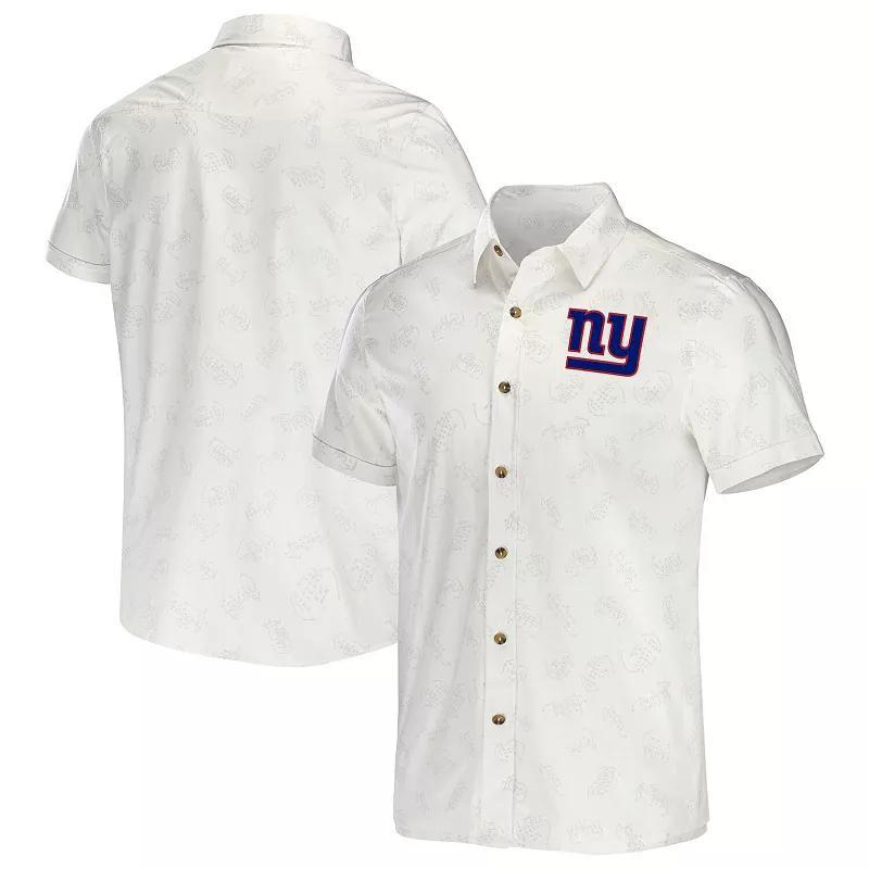 Mens NFL x Darius Rucker Collection by Fanatics New York Giants Woven Button-Up T-Shirt Product Image