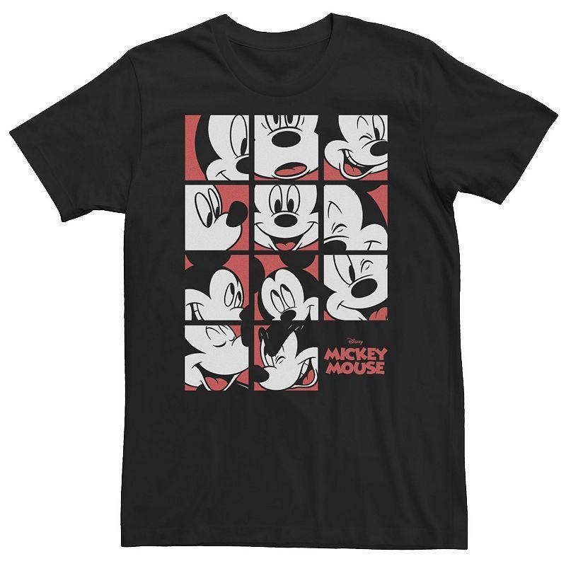 Disneys Mickey Mouse Big & Tall Expressions Boxes Tee, Mens Product Image