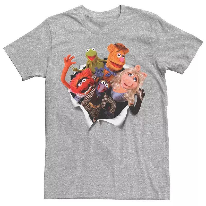 Disneys The Muppets Group Shot Breakthrough Mens Tee Athletic Grey Product Image