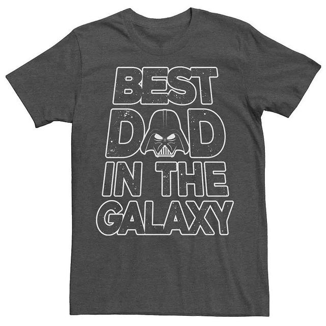 Mens Star Wars Vader Fathers Day Galaxys Best Tee Navy Grey Product Image