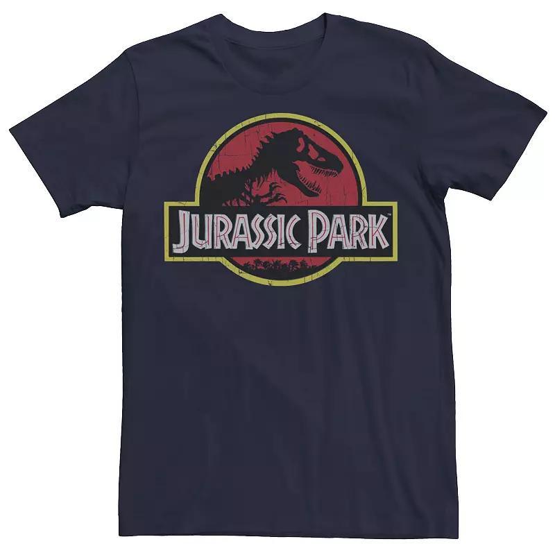 Mens Jurassic Park Original Logo Tee Blue Product Image