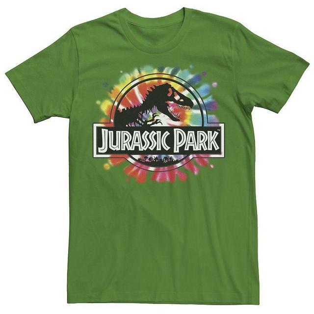 Mens Jurassic Park Classic Logo Tie Dye Graphic Tee Product Image