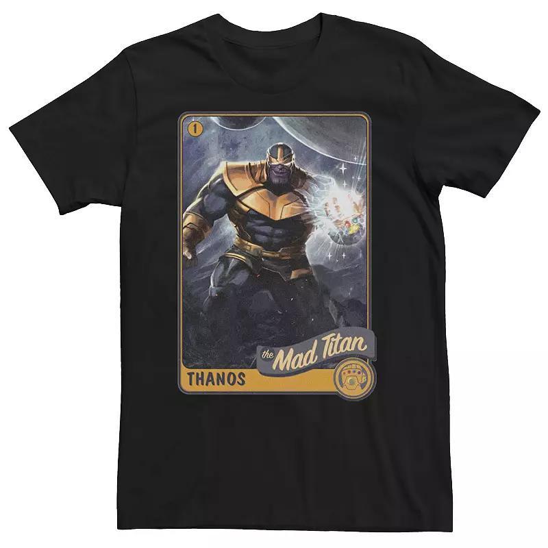 Mens Marvel Avengers Thanos The Mad Titan Trading Card Tee Product Image