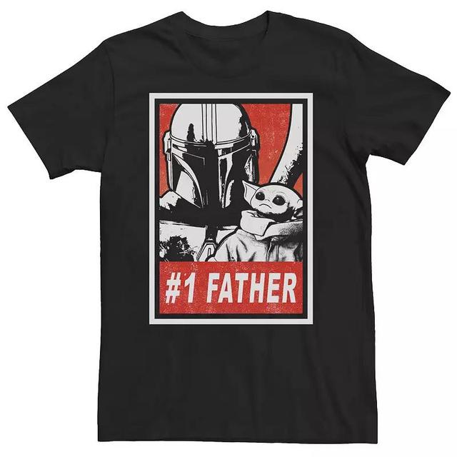 Big & Tall Star Wars: The Mandalorian #1 Father Street Style Poster Tee, Mens Product Image