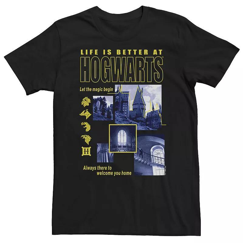 Big & Tall Harry Potter Deathly Hallows 2 Hogwarts Life Is Better At Hogwarts Tee, Mens Product Image