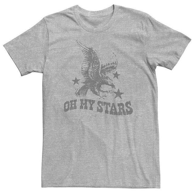 Big & Tall Americana Oh My Stars Eagle Tee, Mens Athletic Grey Product Image