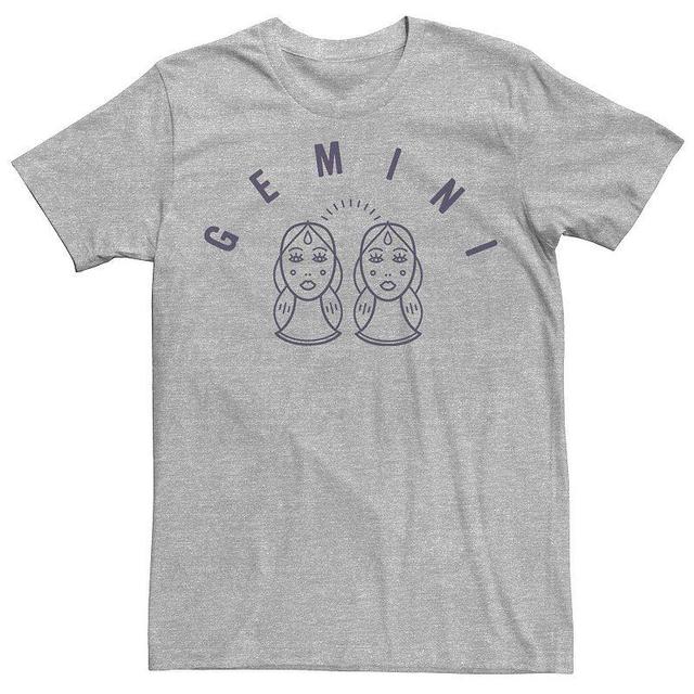 Mens Gemini White Ink Sketch Tee Athletic Grey Product Image