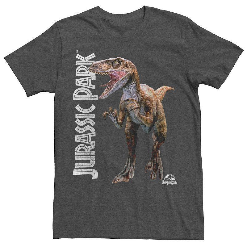 Mens Jurassic Park Velociraptor Full Body Tee Black Product Image