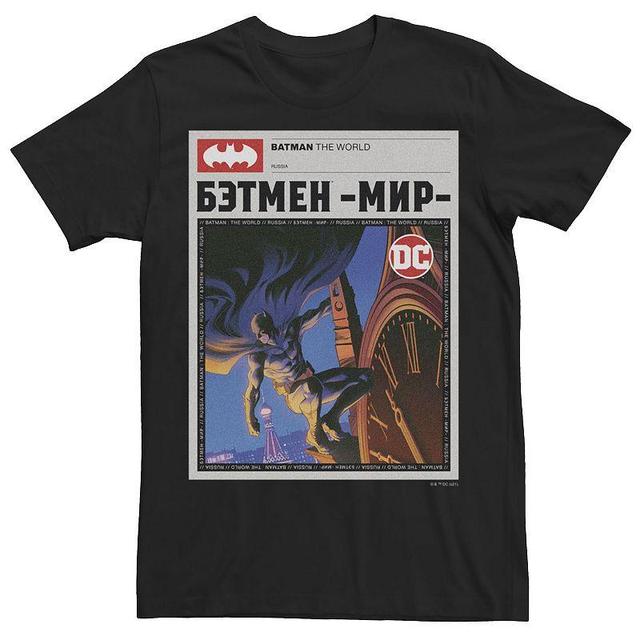 Mens Batman: The World News Poster Tee, Boys Product Image