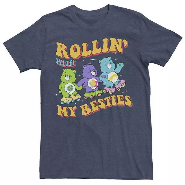 Mens Care BearsRolling With My Besties Tee Navy Grey Product Image